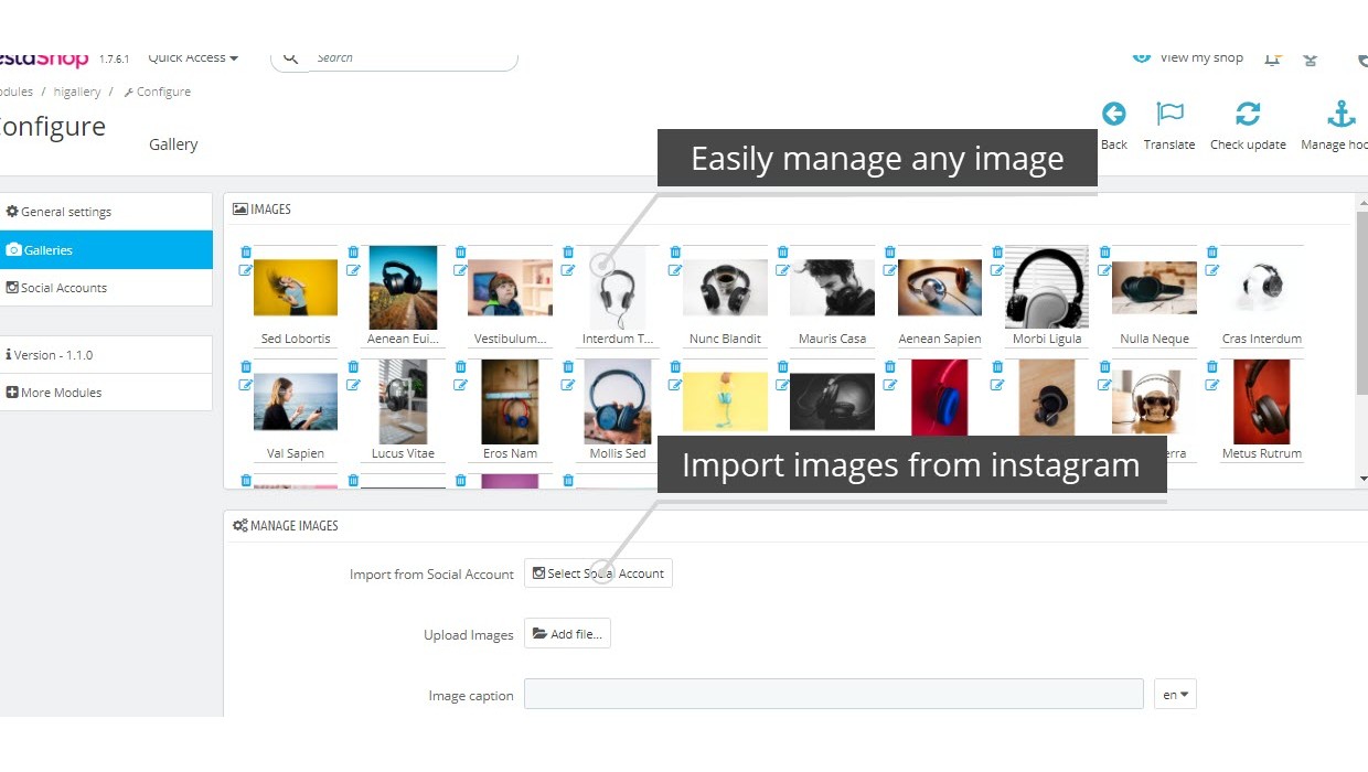 Professional Gallery PrestaShop Module