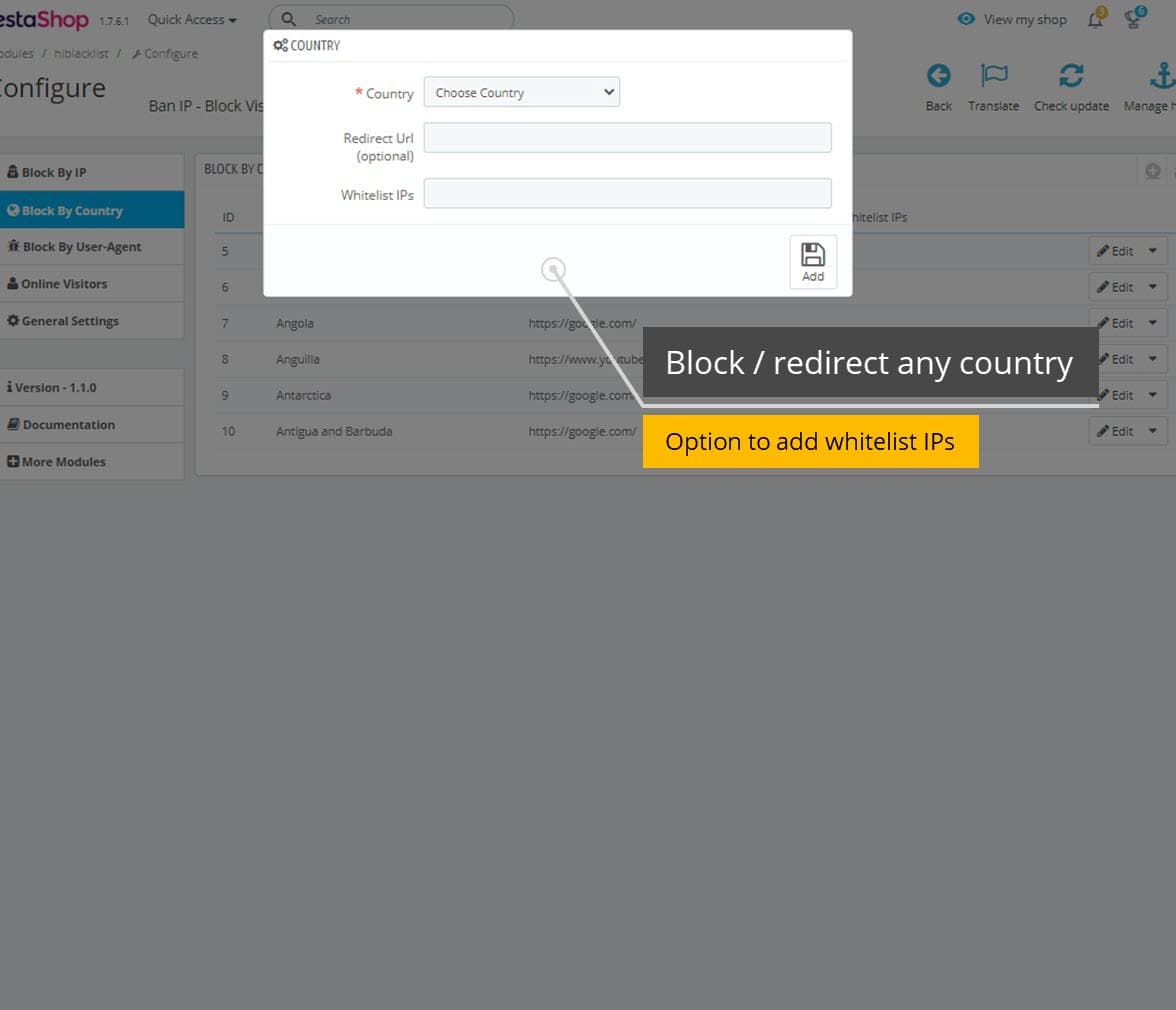 Ban IP - Block Visitors & View Location / Address screenshot 5
