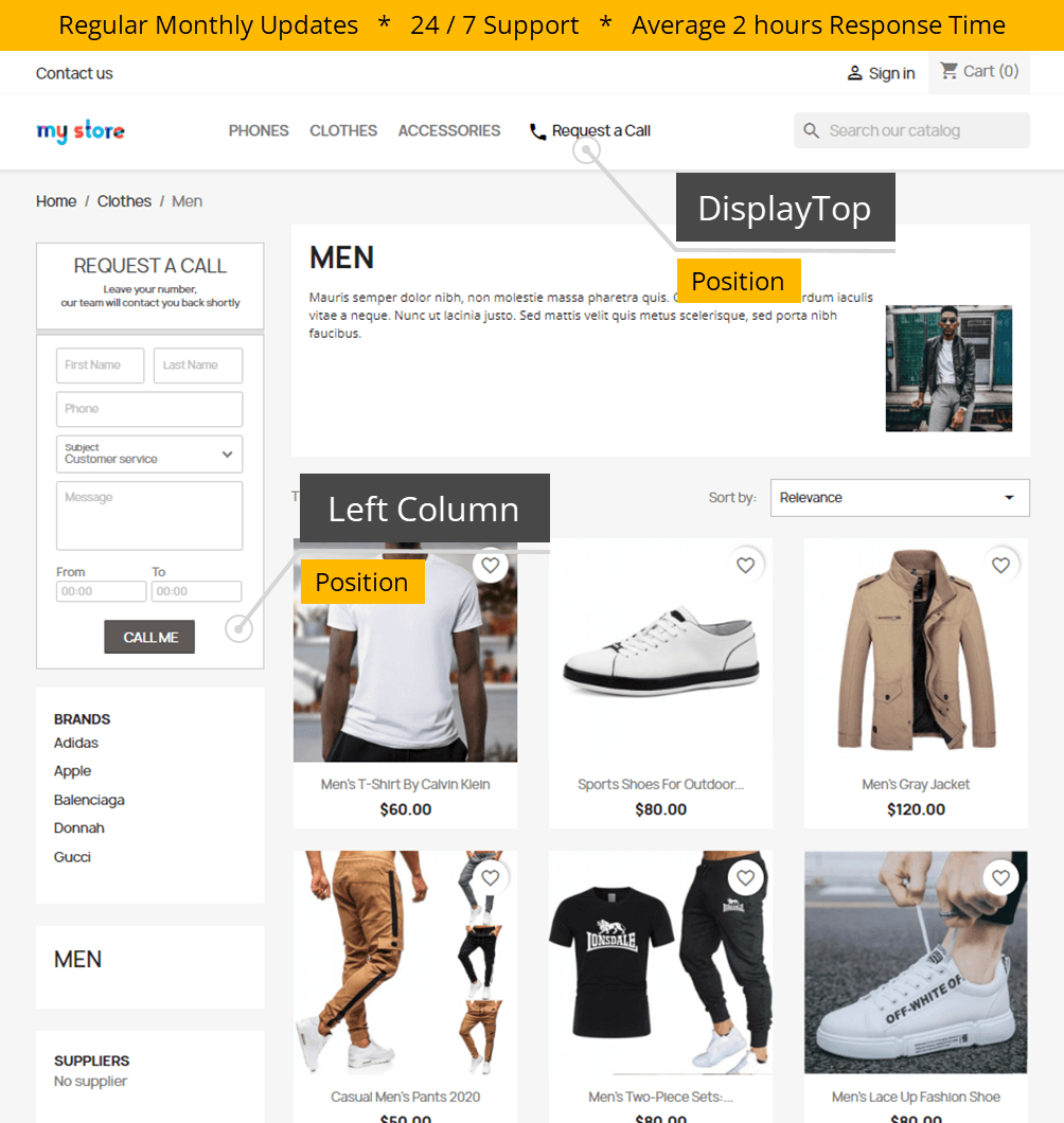 InstantConnect: Quick Callback Request Integration screenshot 1