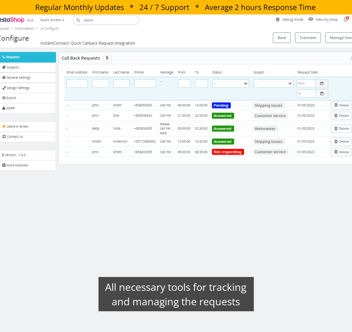 InstantConnect: Quick Callback Request Integration screenshot 6