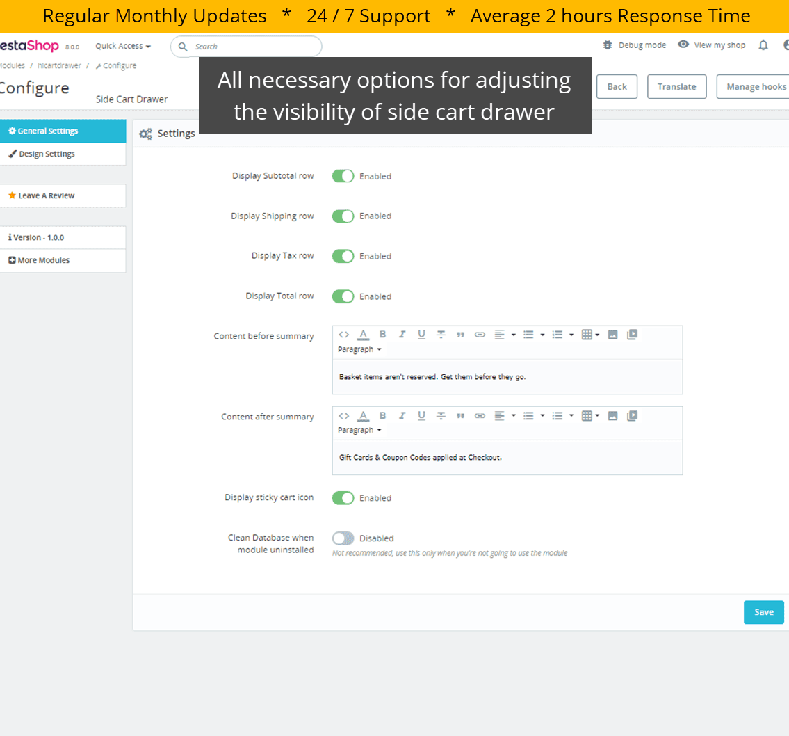 Side Cart Drawer screenshot 3