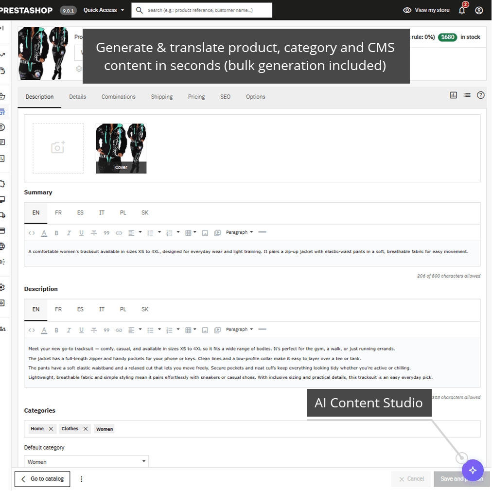 AI Content Studio - Create & Translate with AI screenshot 1