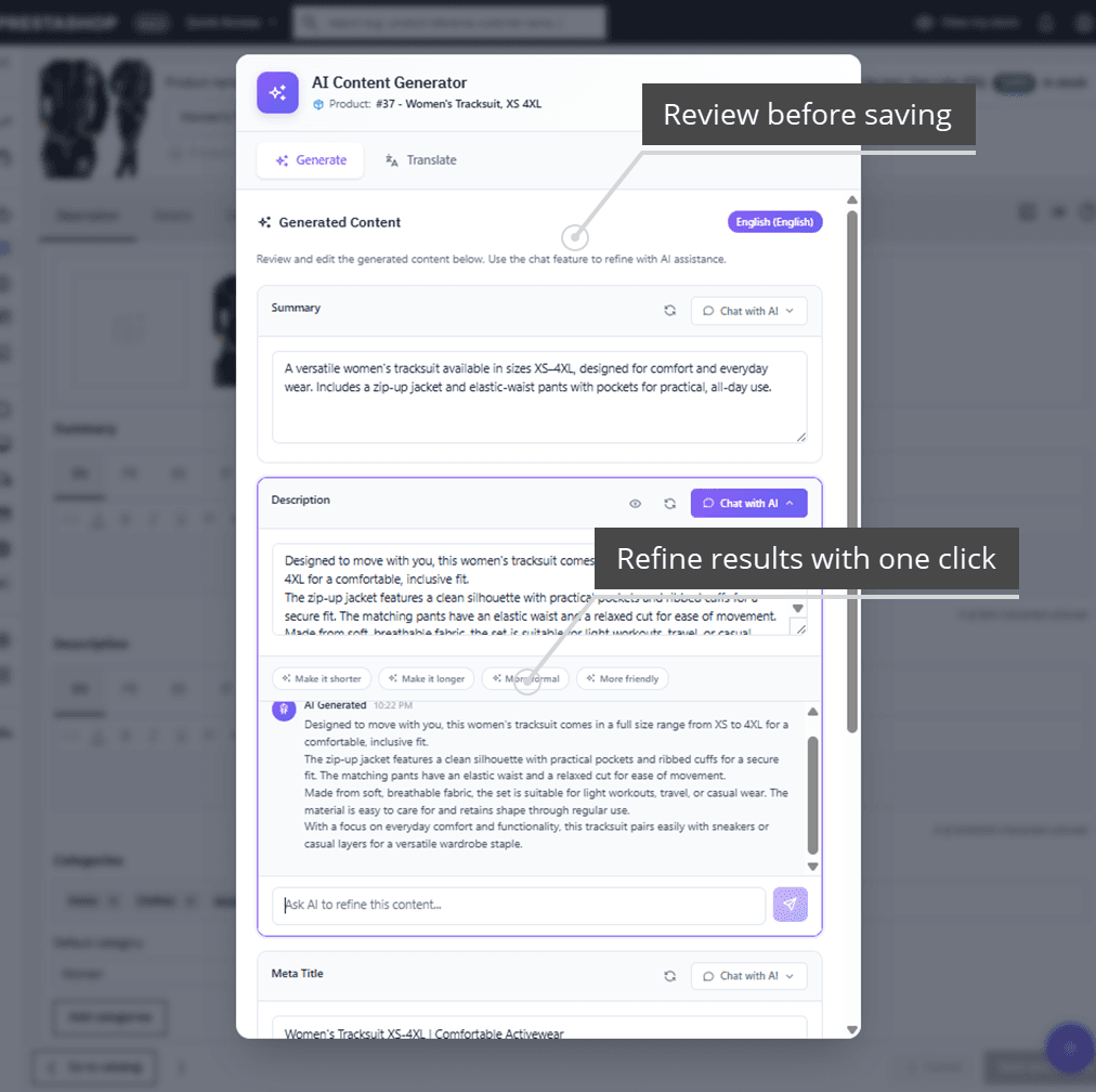 AI Content Studio - Create & Translate with AI screenshot 3