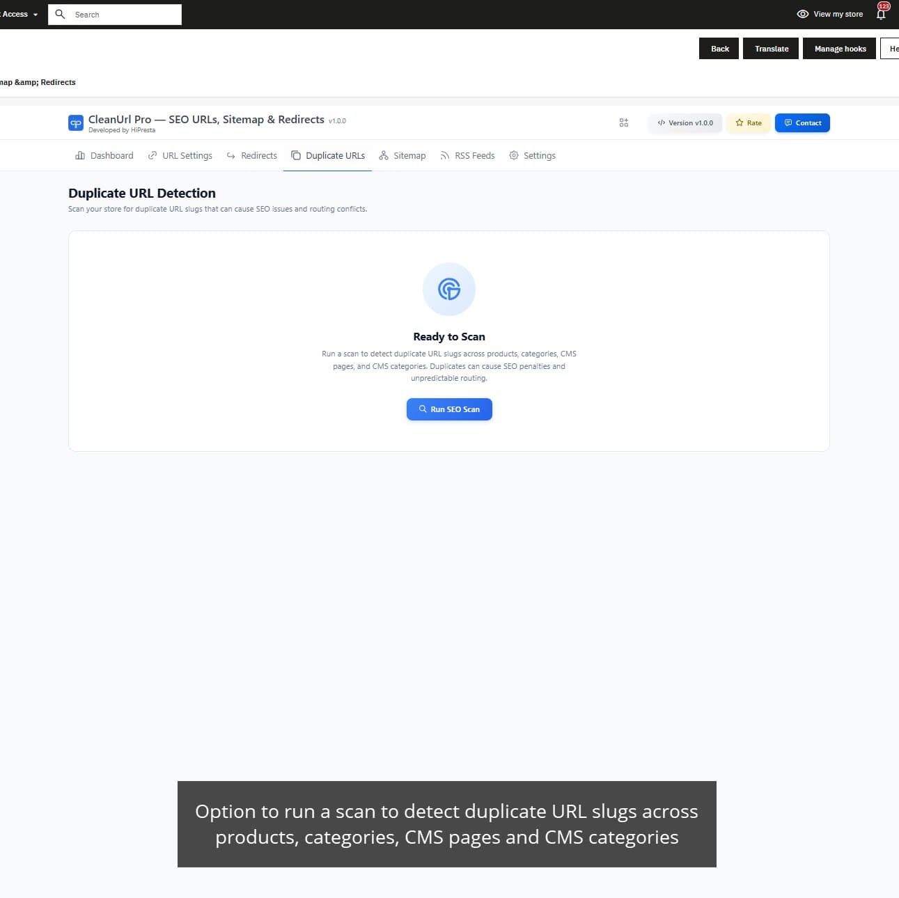 CleanUrl Pro — SEO URLs, Sitemap & Redirects screenshot 2