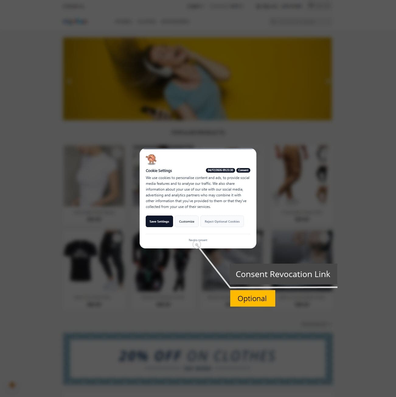 GDPR Cookie Consent Banner + Google Consent Mode V2 screenshot 3