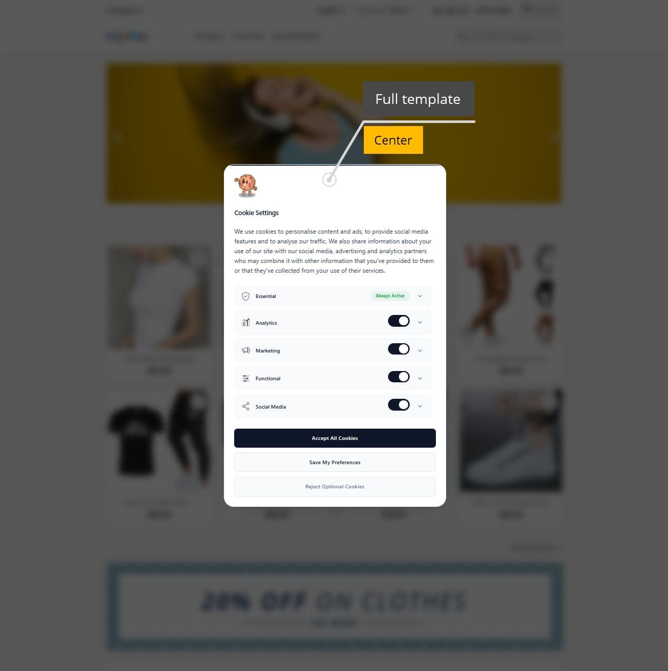 GDPR Cookie Consent Banner + Google Consent Mode V2 screenshot 6