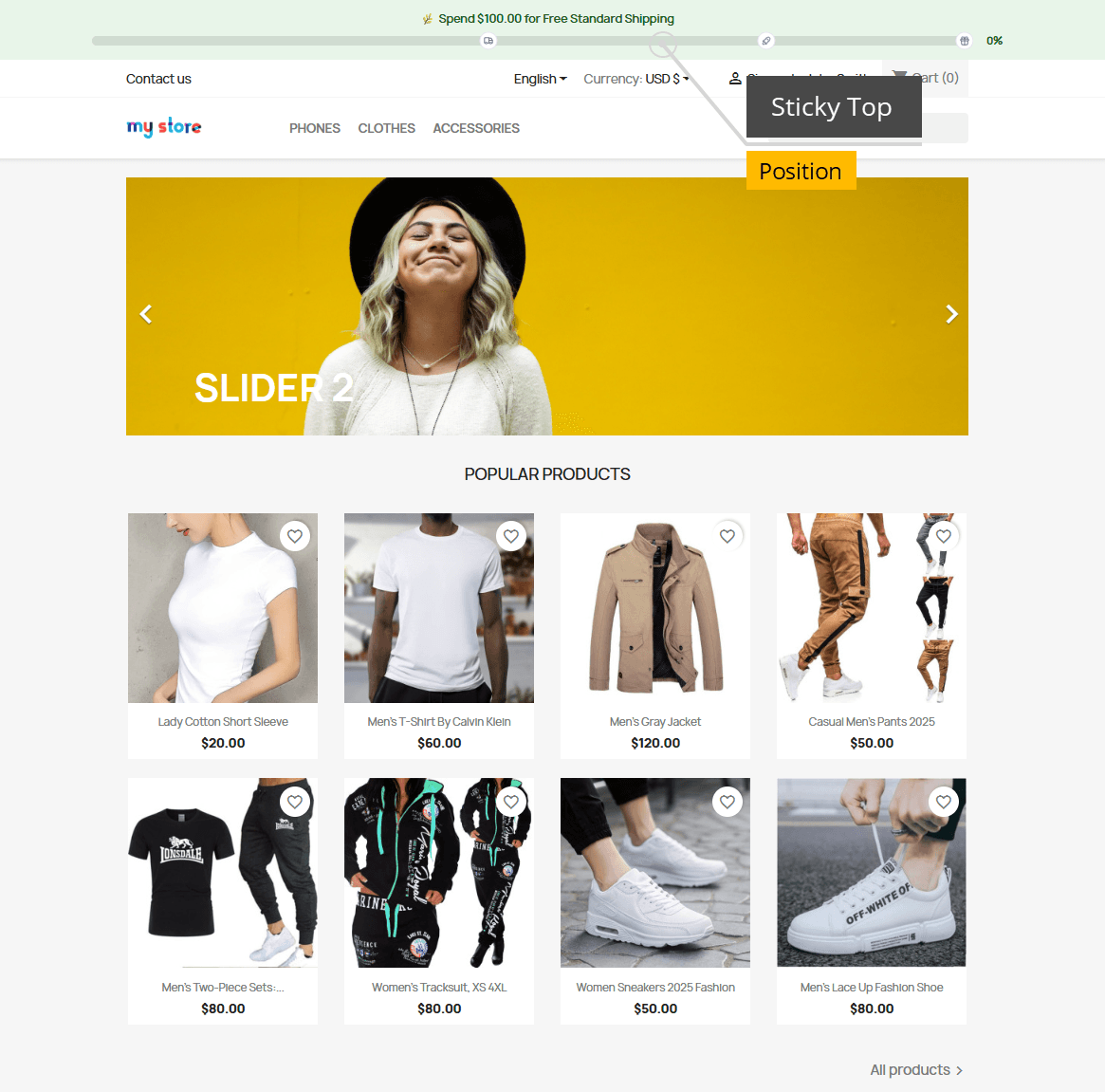 Free Shipping & Cart Reward Progress Bar screenshot 1