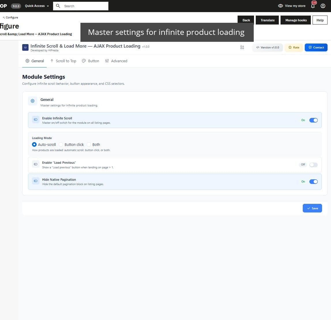 Infinite Scroll & Load More — AJAX Product Loading screenshot 3
