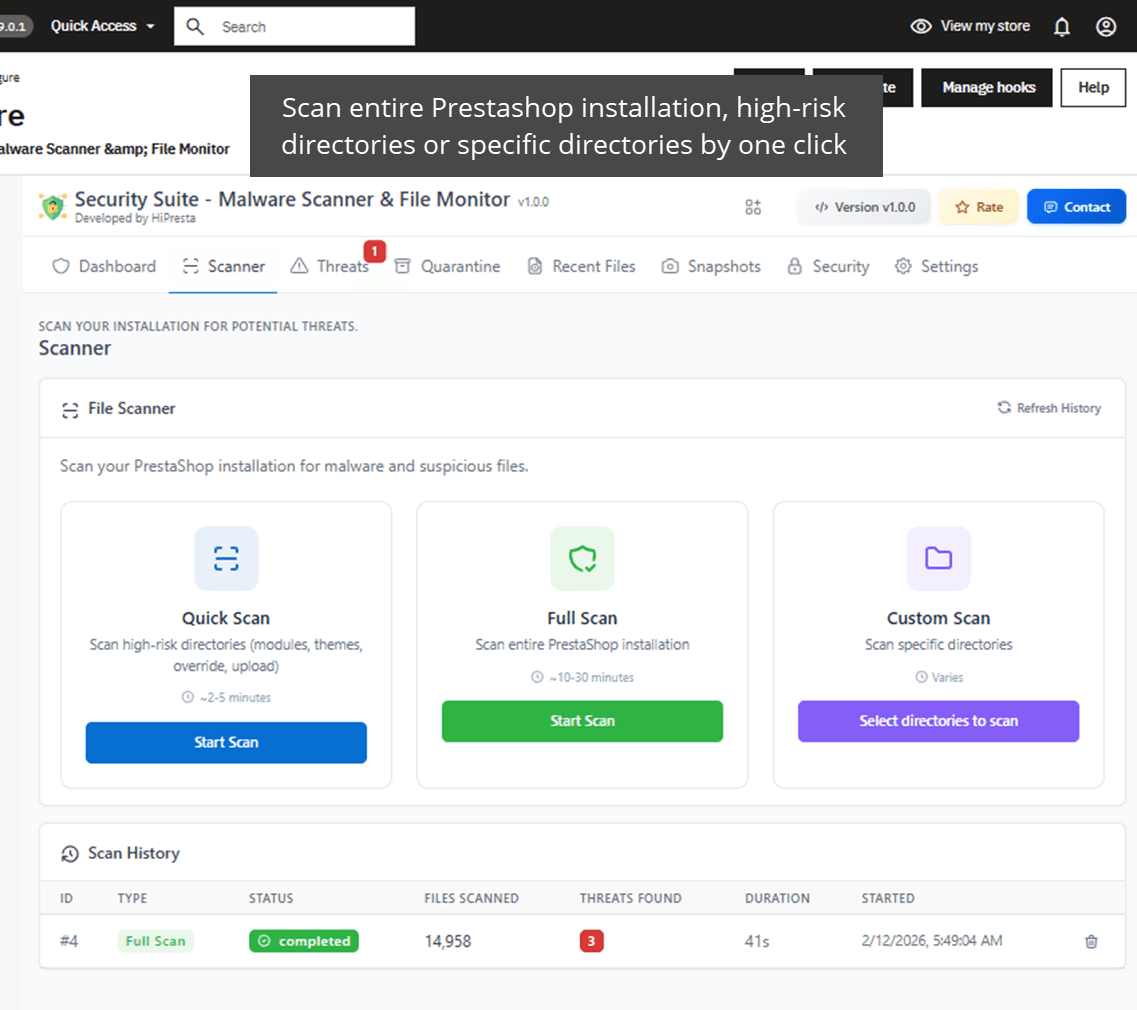 Security Suite - Malware Scanner & File Monitor screenshot 2