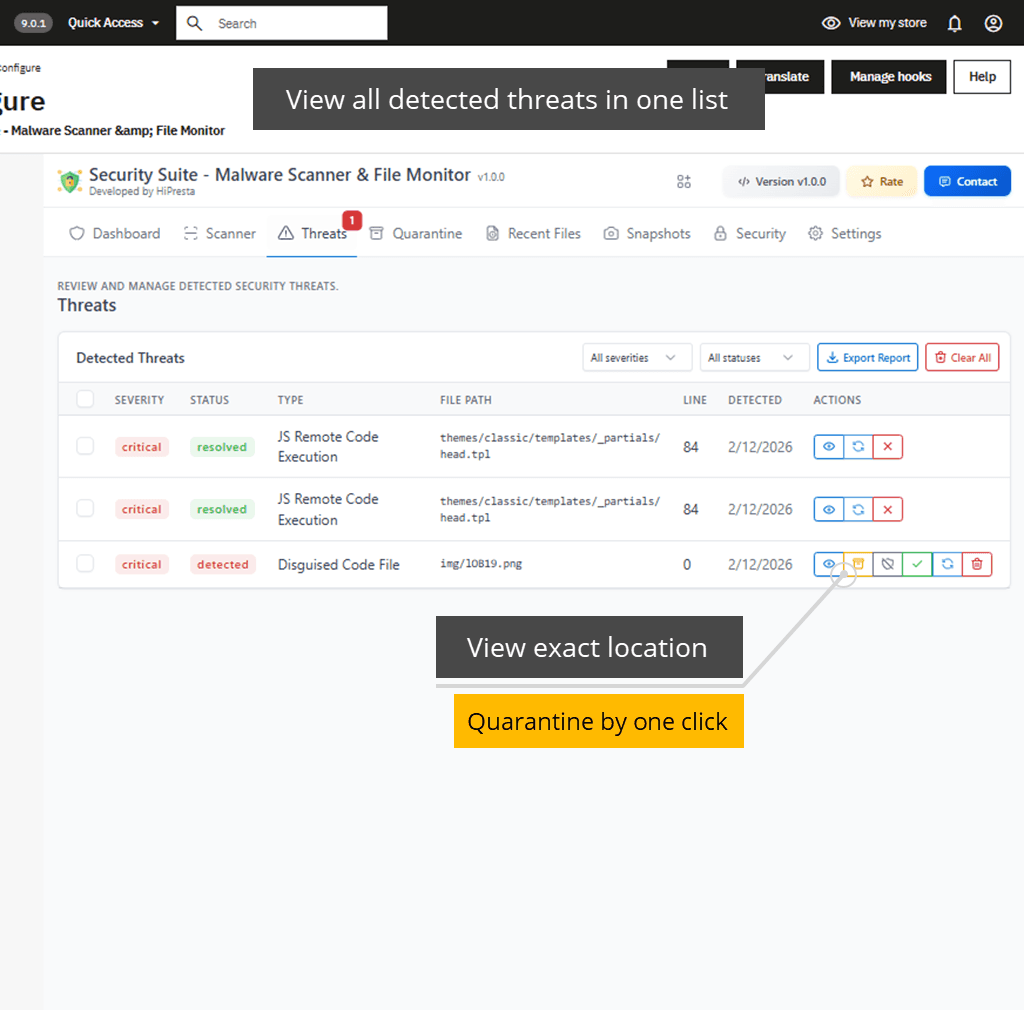 Security Suite - Malware Scanner & File Monitor screenshot 3