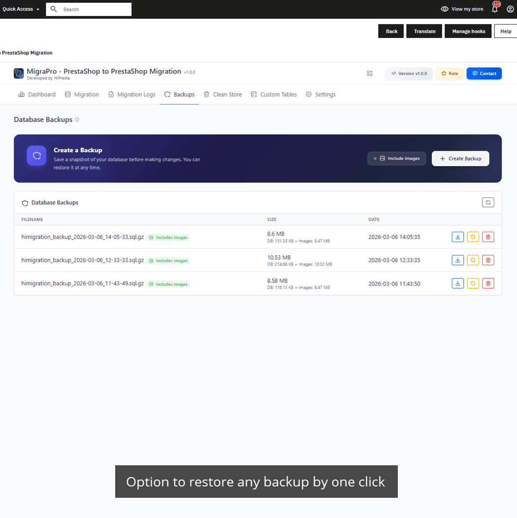 MigraPro - PrestaShop to PrestaShop Migration screenshot 4
