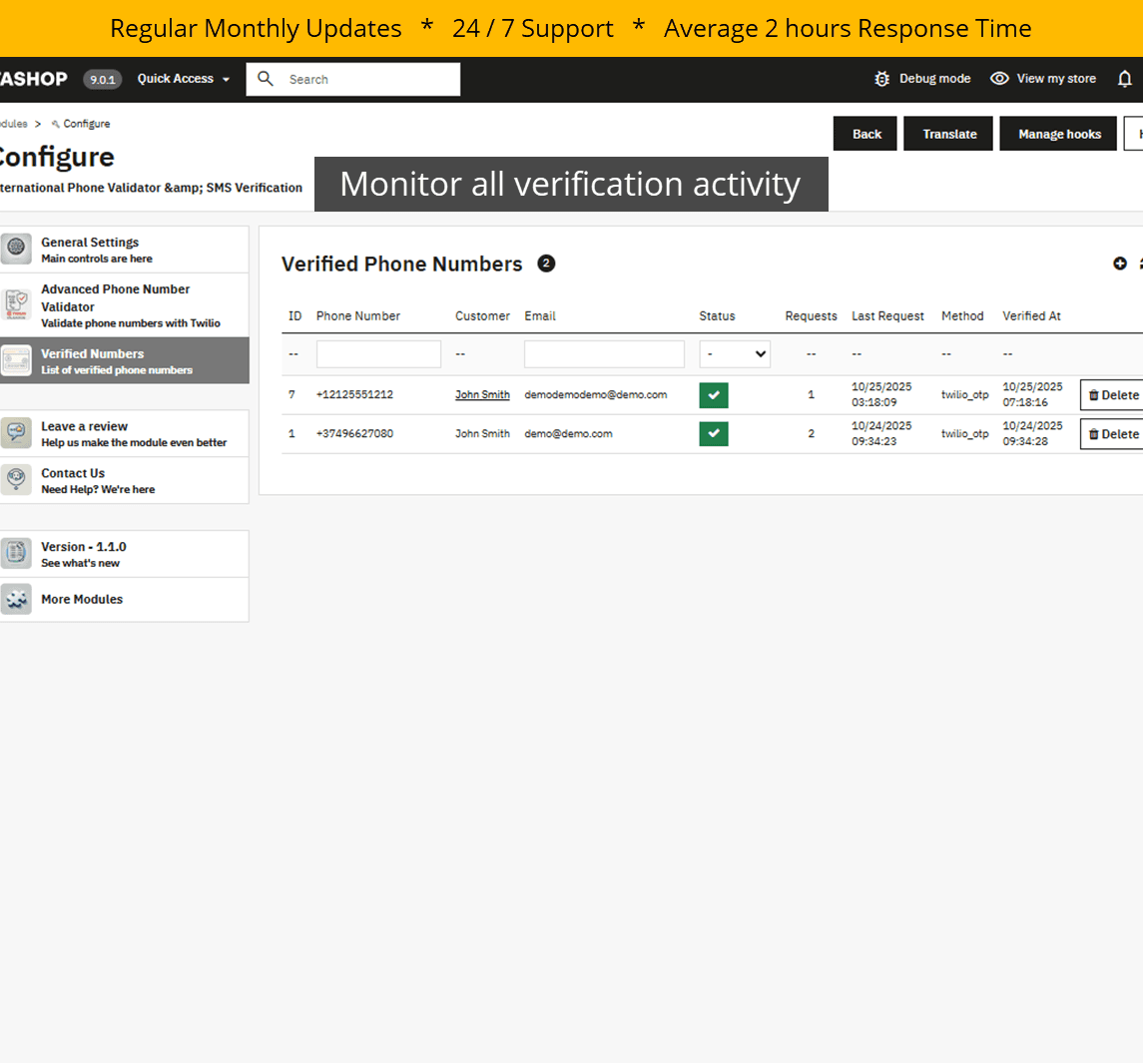 International Phone Validator & SMS Verification screenshot 6
