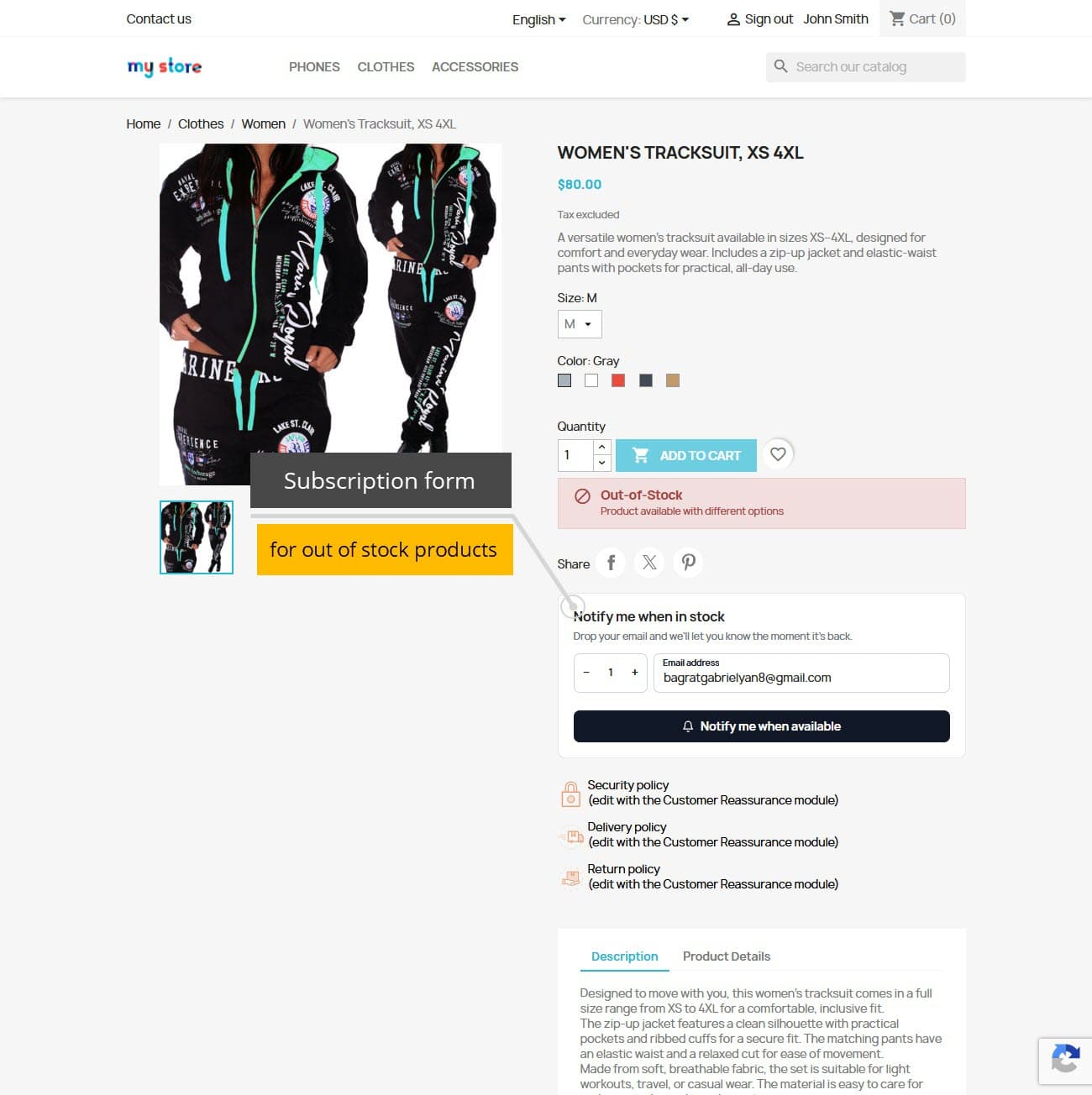 Back in Stock Notifications - Restock Email Alerts screenshot 1