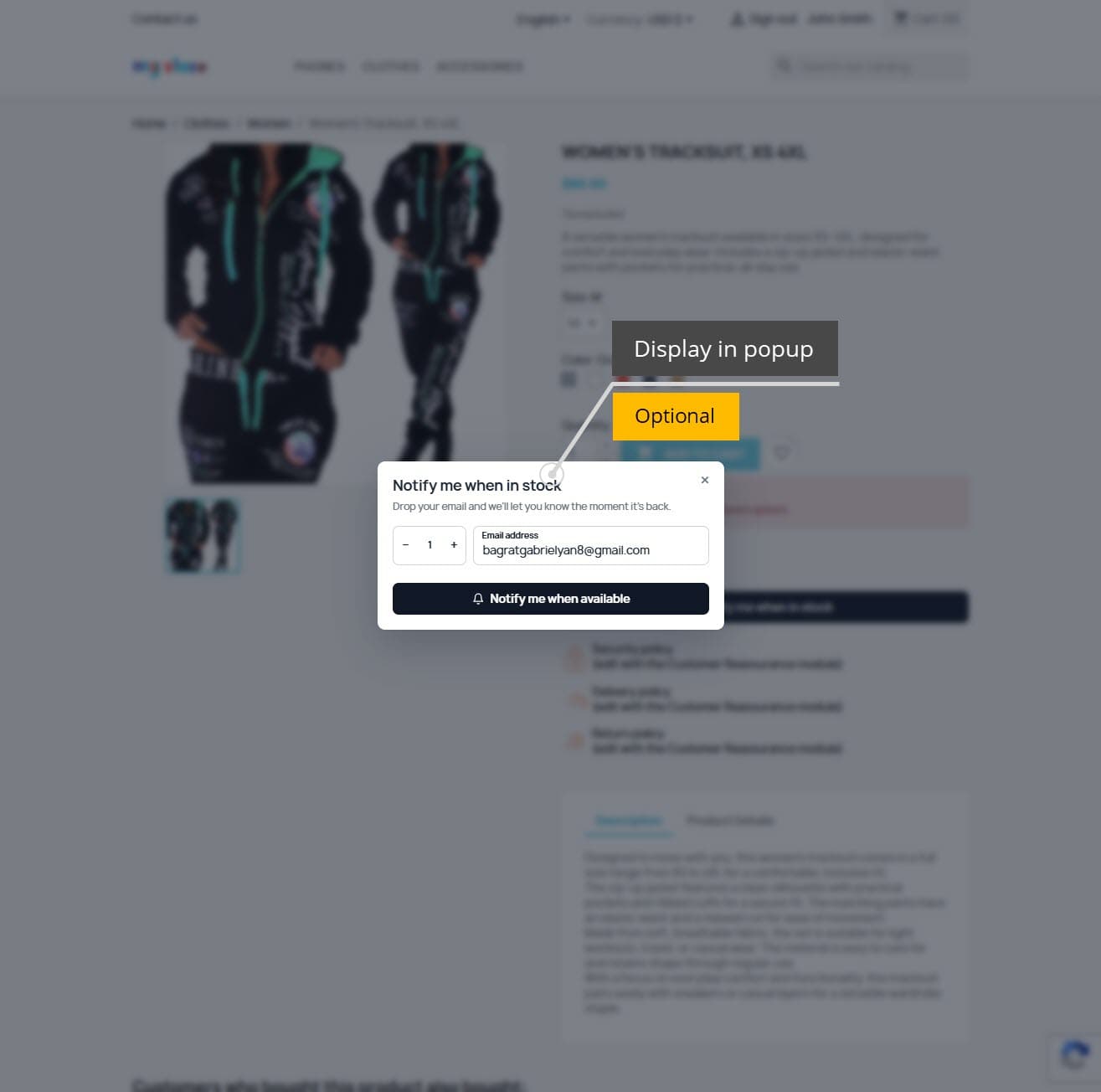 Back in Stock Notifications - Restock Email Alerts screenshot 2