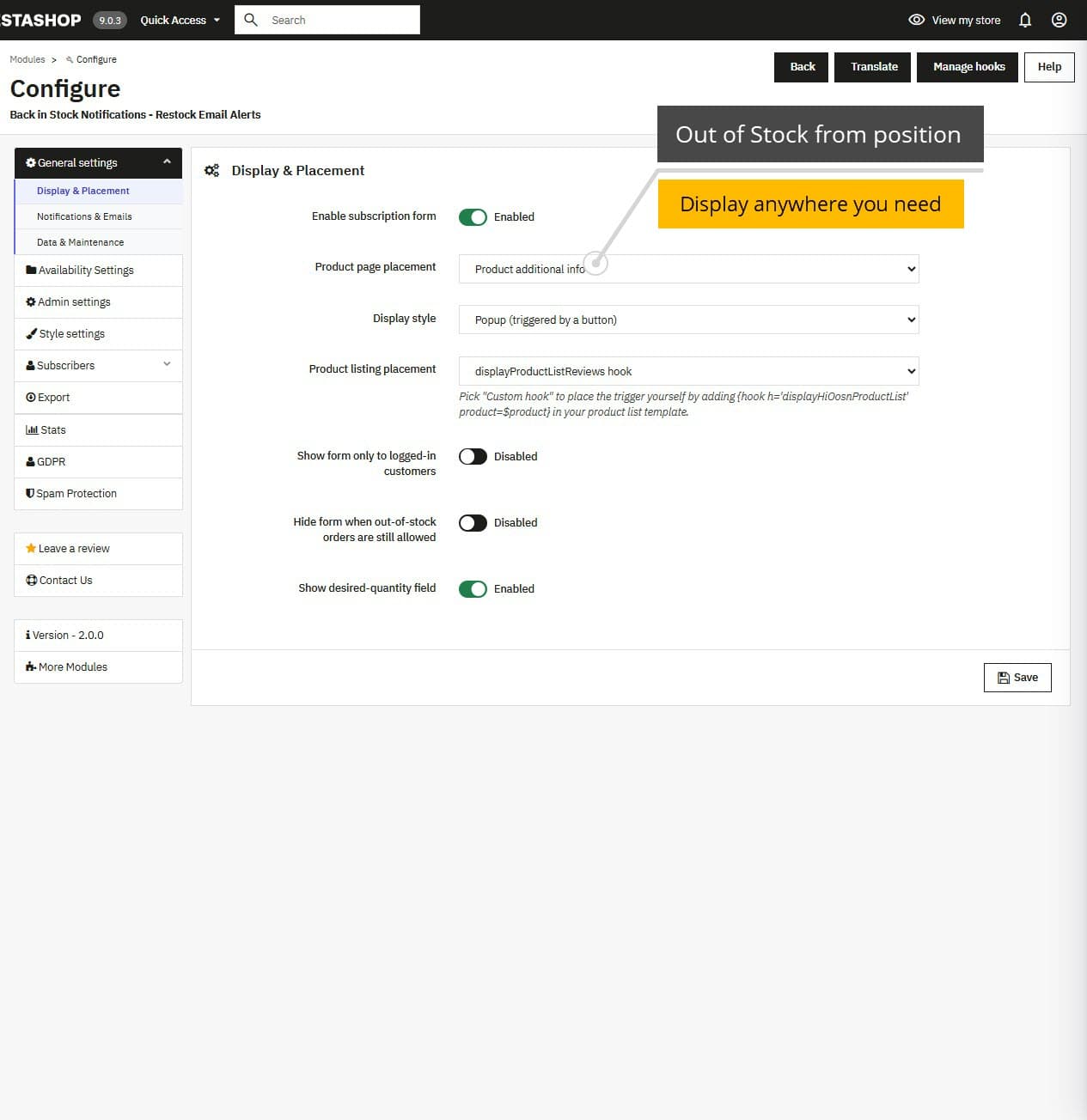 Back in Stock Notifications - Restock Email Alerts screenshot 6