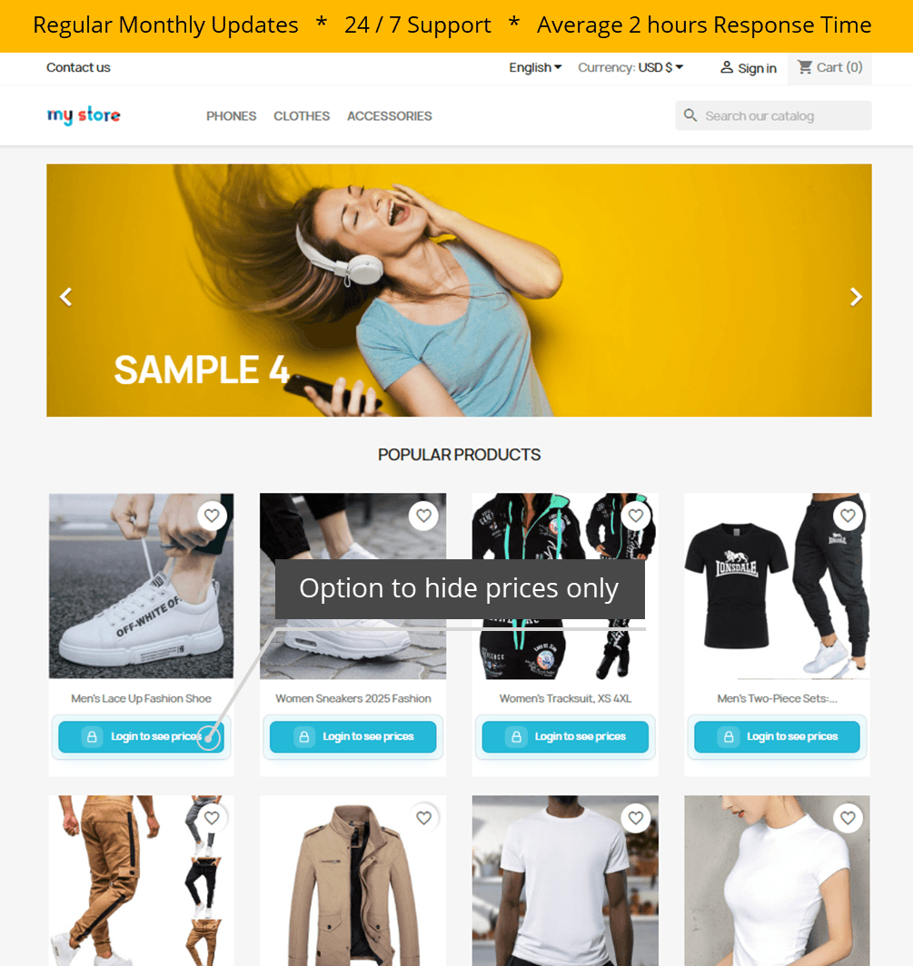 Private Shop: Hide Store, Prices & Approvals screenshot 5