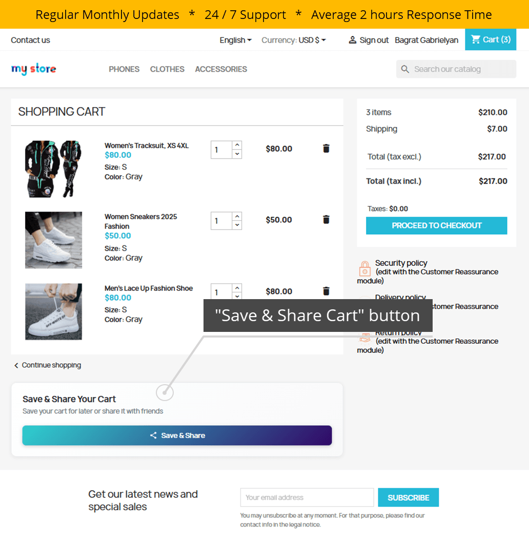 Save & Share Cart Pro – Restore, Share, Convert screenshot 1