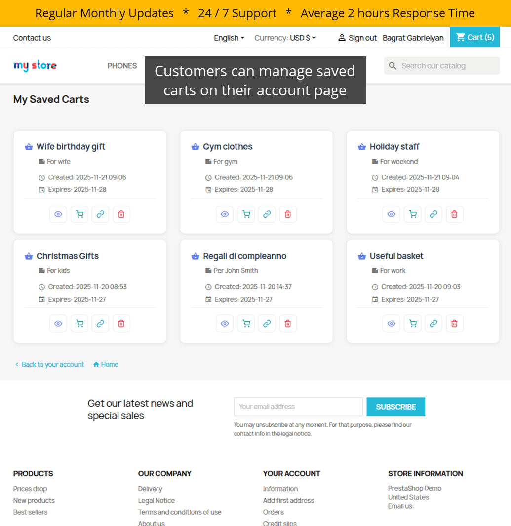 Save & Share Cart Pro – Restore, Share, Convert screenshot 3
