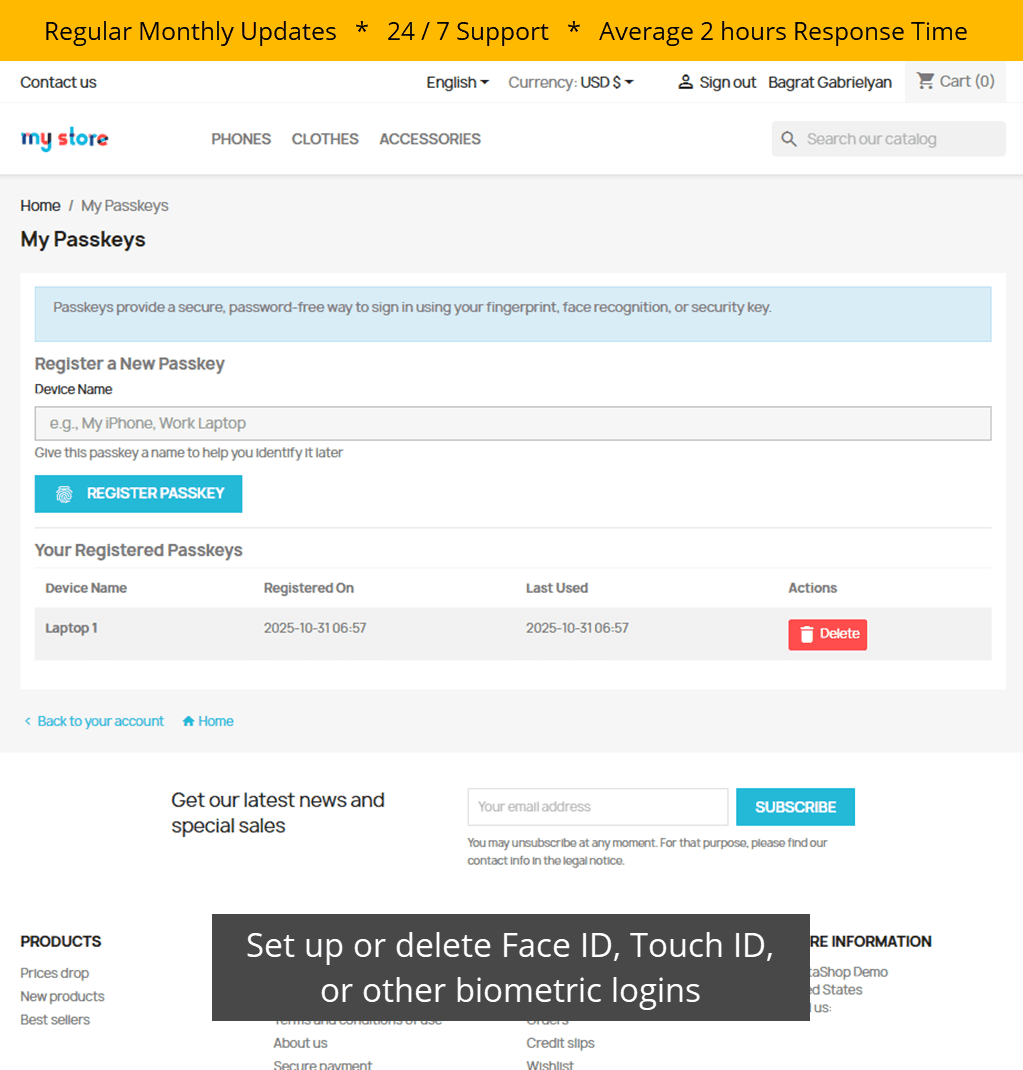 Social Login + OTP, Magic Link & Passkey screenshot 3