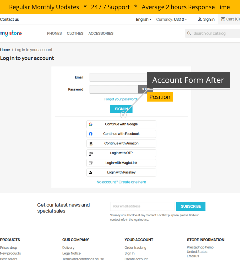 Social Login + OTP, Magic Link & Passkey screenshot 5
