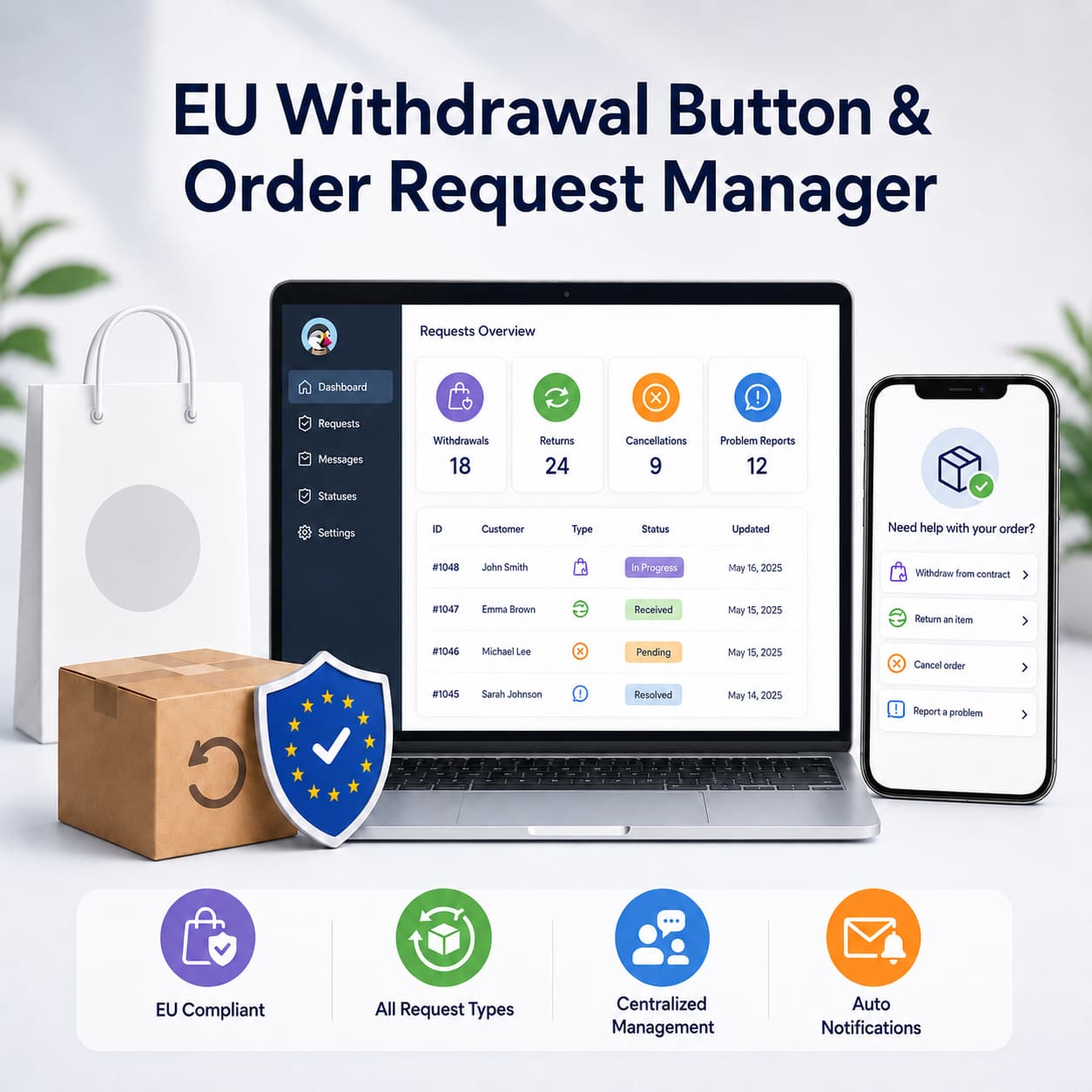 EU Withdrawal Button & Order Request Manager video cover
