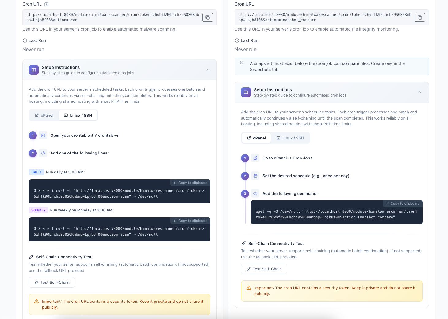 Automated Cron Jobs screenshot